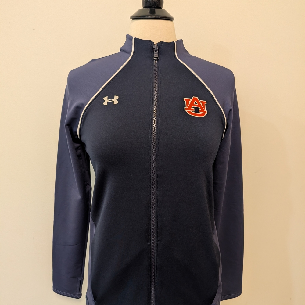 Under Armour Auburn University Tigers Women's Navy Full Zip Jacket Size Small
